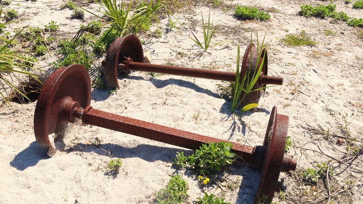 Pieces of original Orange Belt Railroad