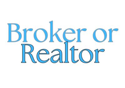 Broker vs Realtor