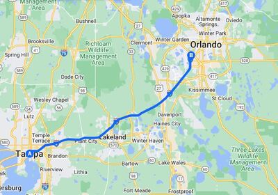 Tampa To Universal Studios