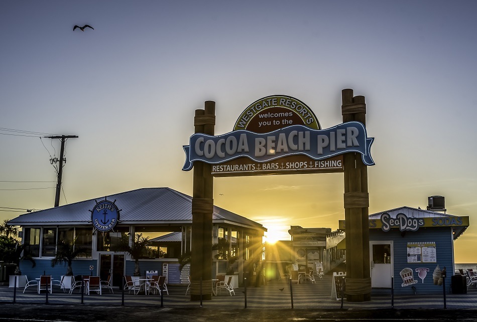 Cocoa Beach Pier On The Atlantic Coast