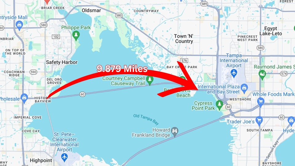 How Long Is The Courtney Campbell Causeway